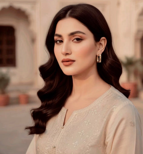 Foiled Square Gold - Earring